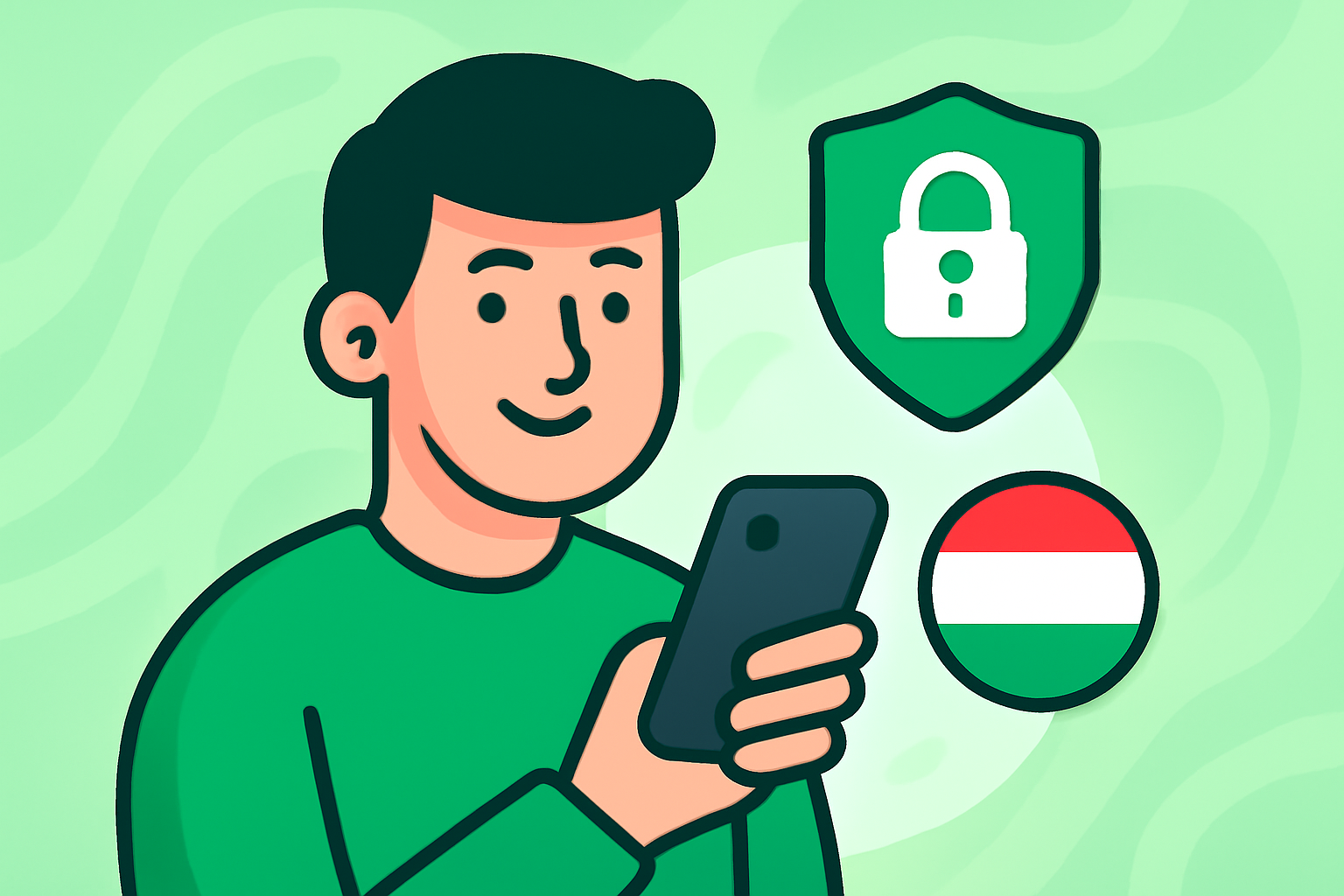 Accessing local content with VPN Hungarian - VPN Hungarian illustration