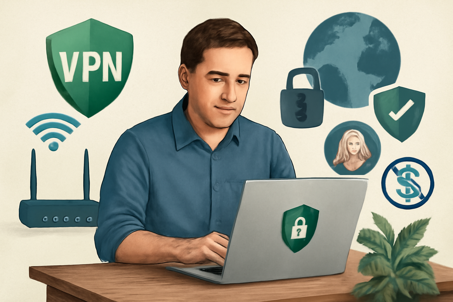 Benefits of using Free VPN Grass AI - VPN coupon 1 month illustration