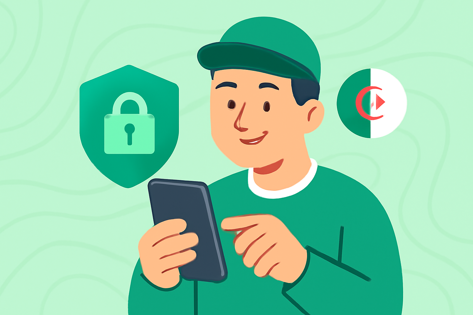 Mellores opcións de VPN para usuarios de Android en Algeria - Ilustración de VPN Algeria