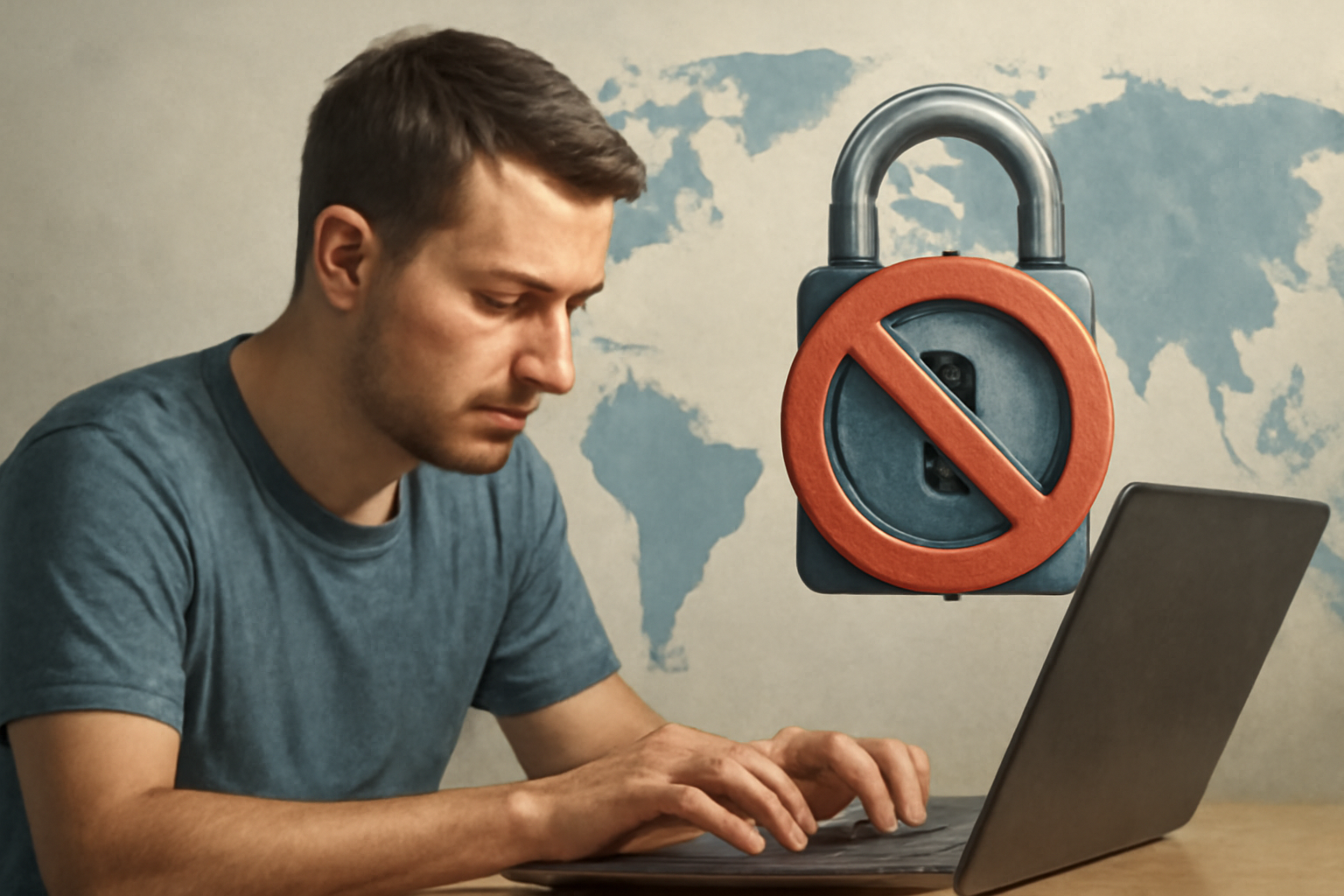 Bypass geo-restrictions - VPN Spain illustration