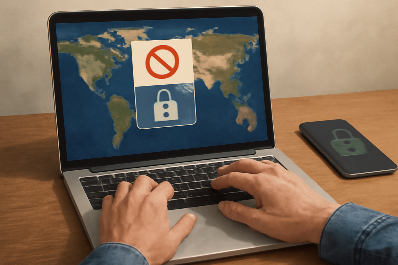 Bypassing geo-restrictions - Lifetime VPN illustration