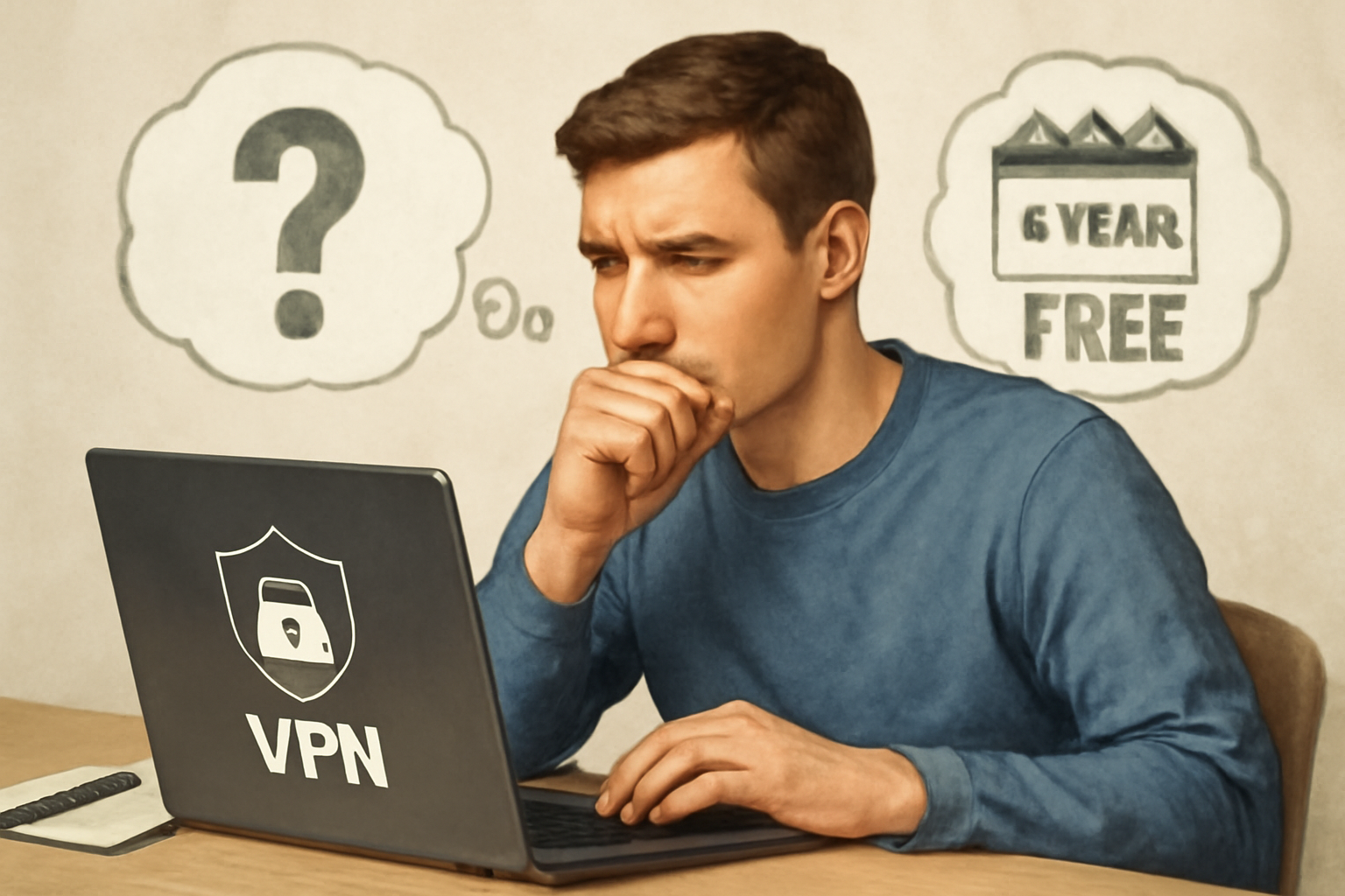 Considerations before opting for a VPN 5 year plan free - VPN 5 year plan free illustration
