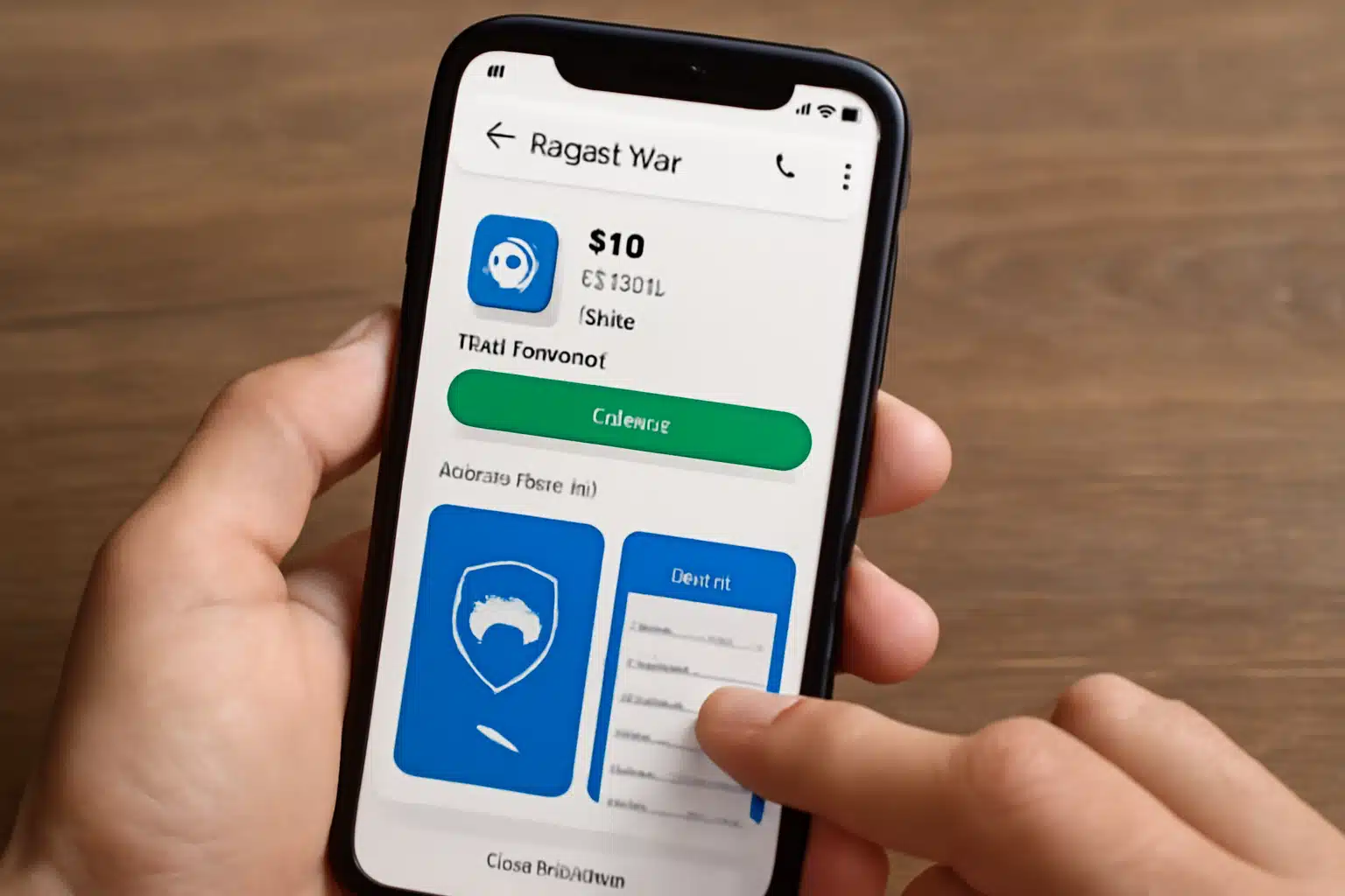 Download a VPN app from the Google Play Store - Create VPN account illustration