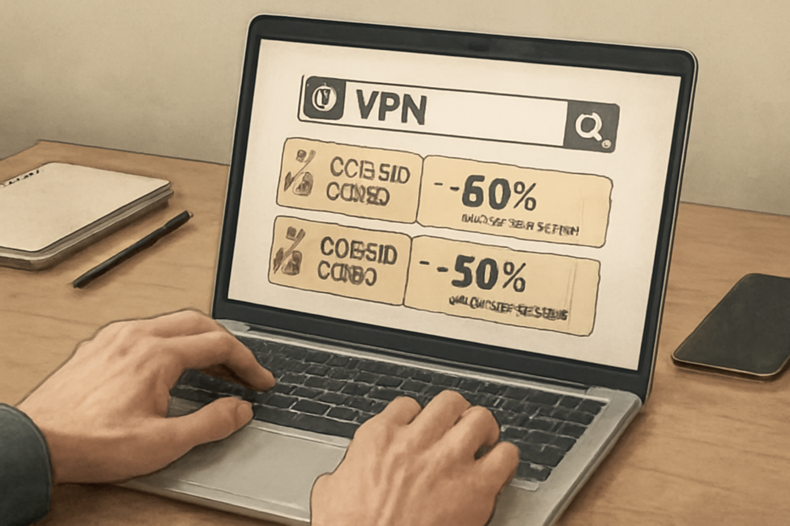 How to find the best VPN coupon code 3 year deal - VPN coupon code 3 year illustration