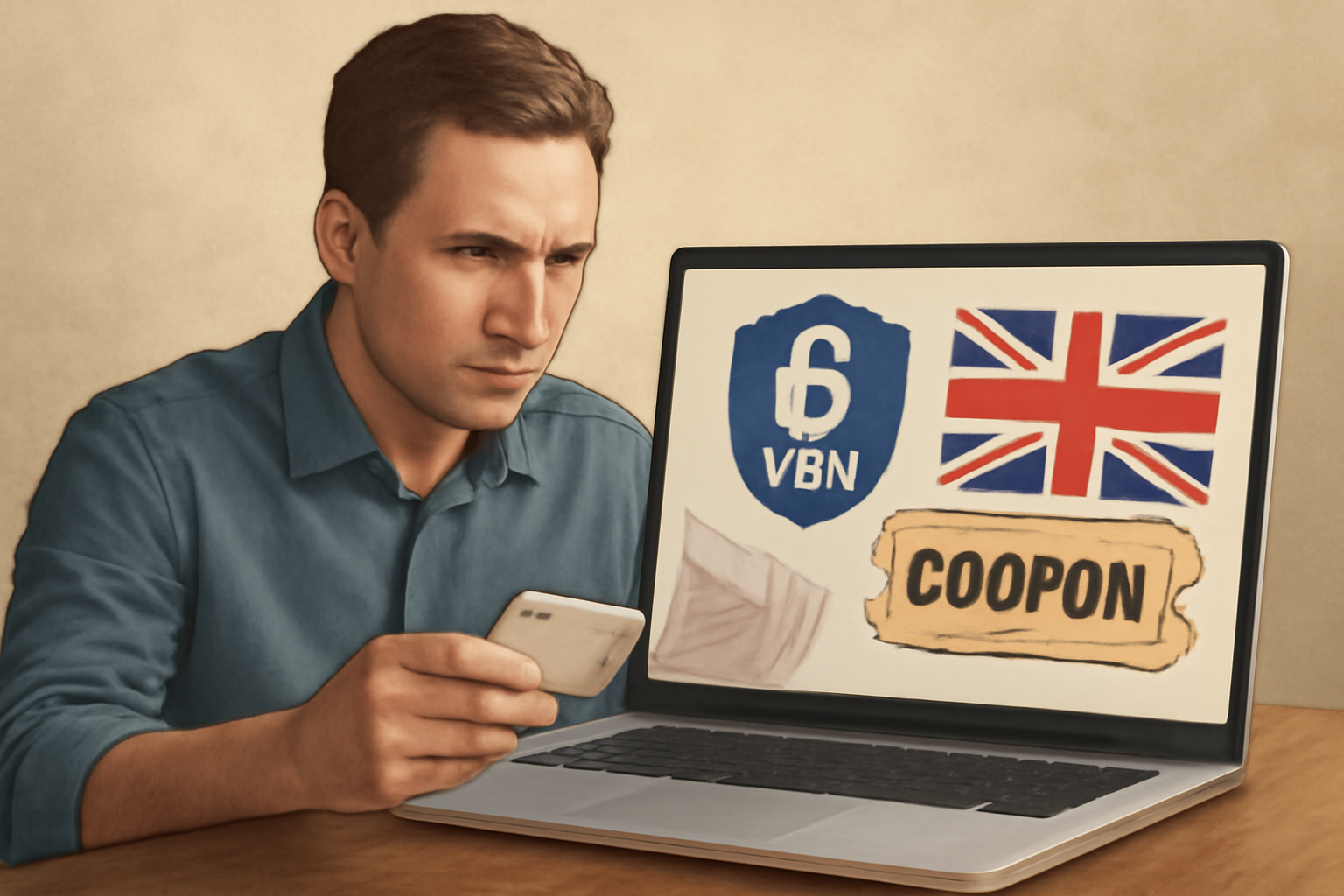 How to get the best VPN coupon UK deals - VPN coupon UK illustration