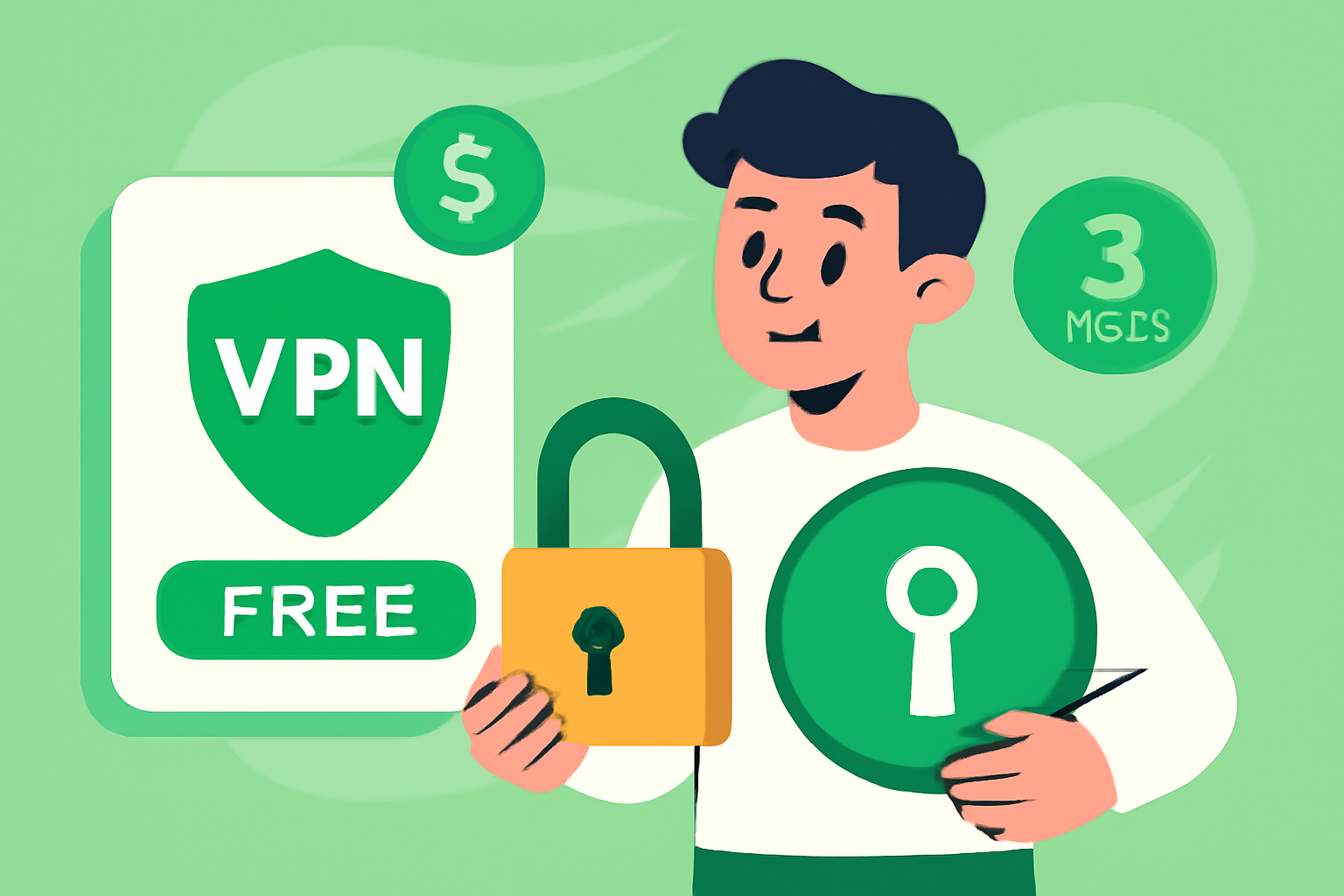 Kuinka turvata VPN 3 vuoden ilmainen tilaus - VPN 3 vuoden ilmainen kuvitus