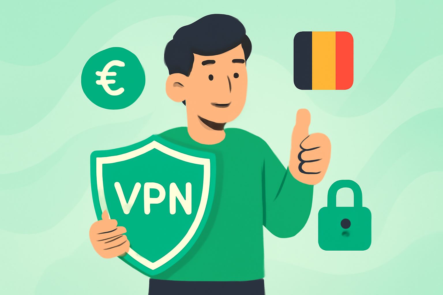 Caractéristiques clés des services VPN Belgique - Illustration VPN Belgique