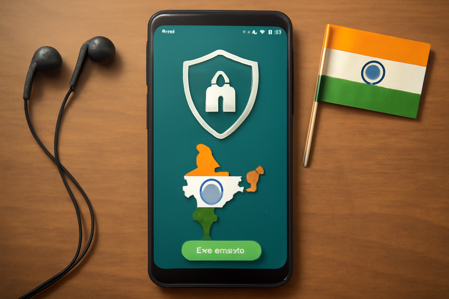 Leading VPN services for Android with India servers - VPN India server illustration