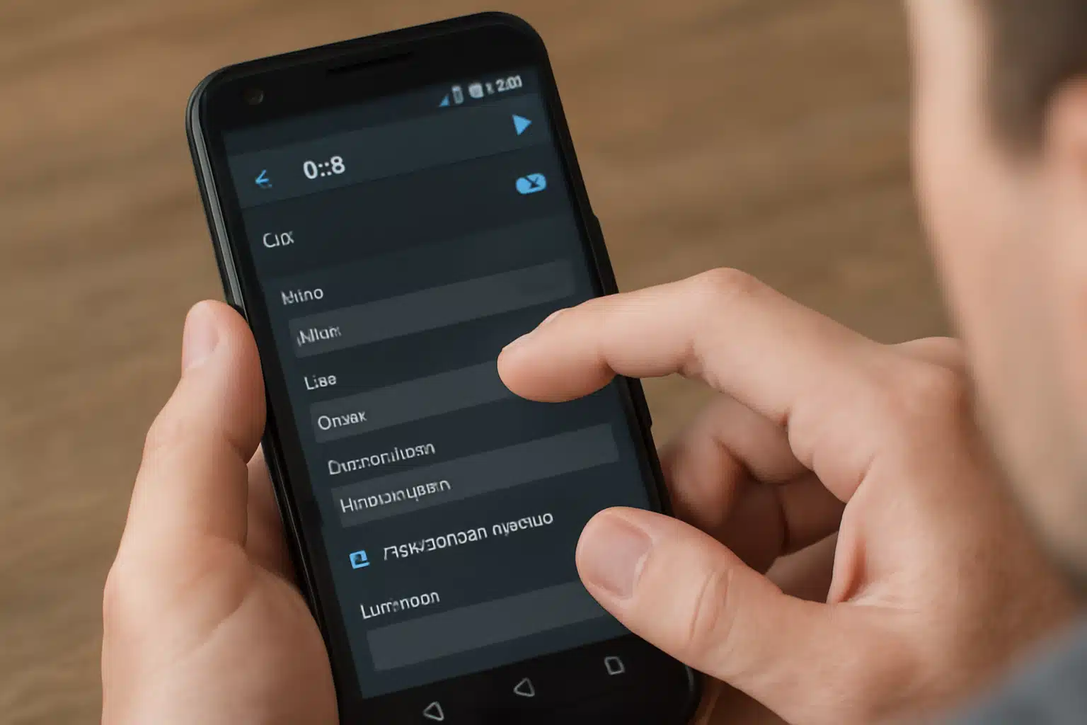 Manually configure VPN settings on your Android device - Create VPN account illustration