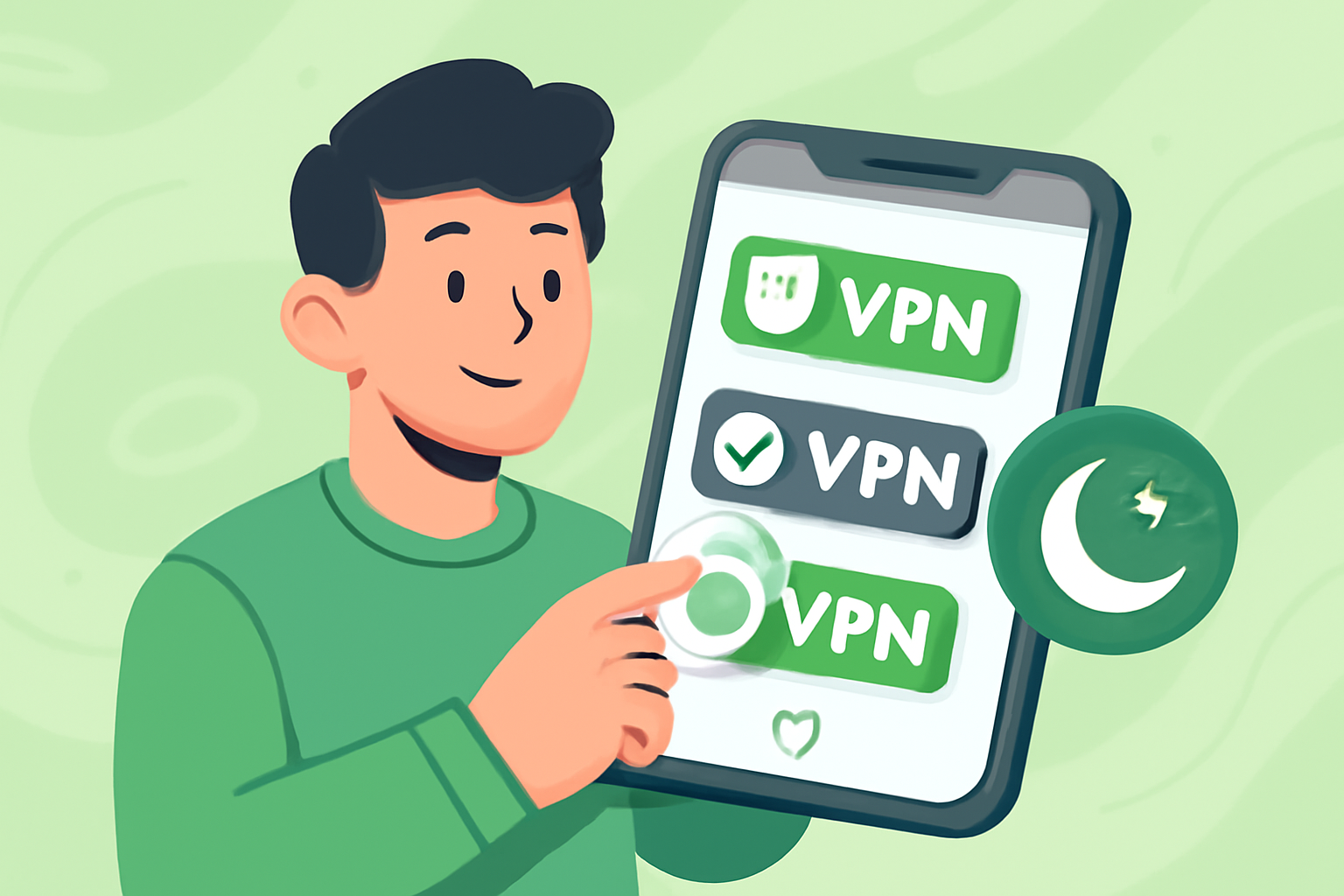 Choosing the best VPN Pakistan - VPN Pakistan illustration