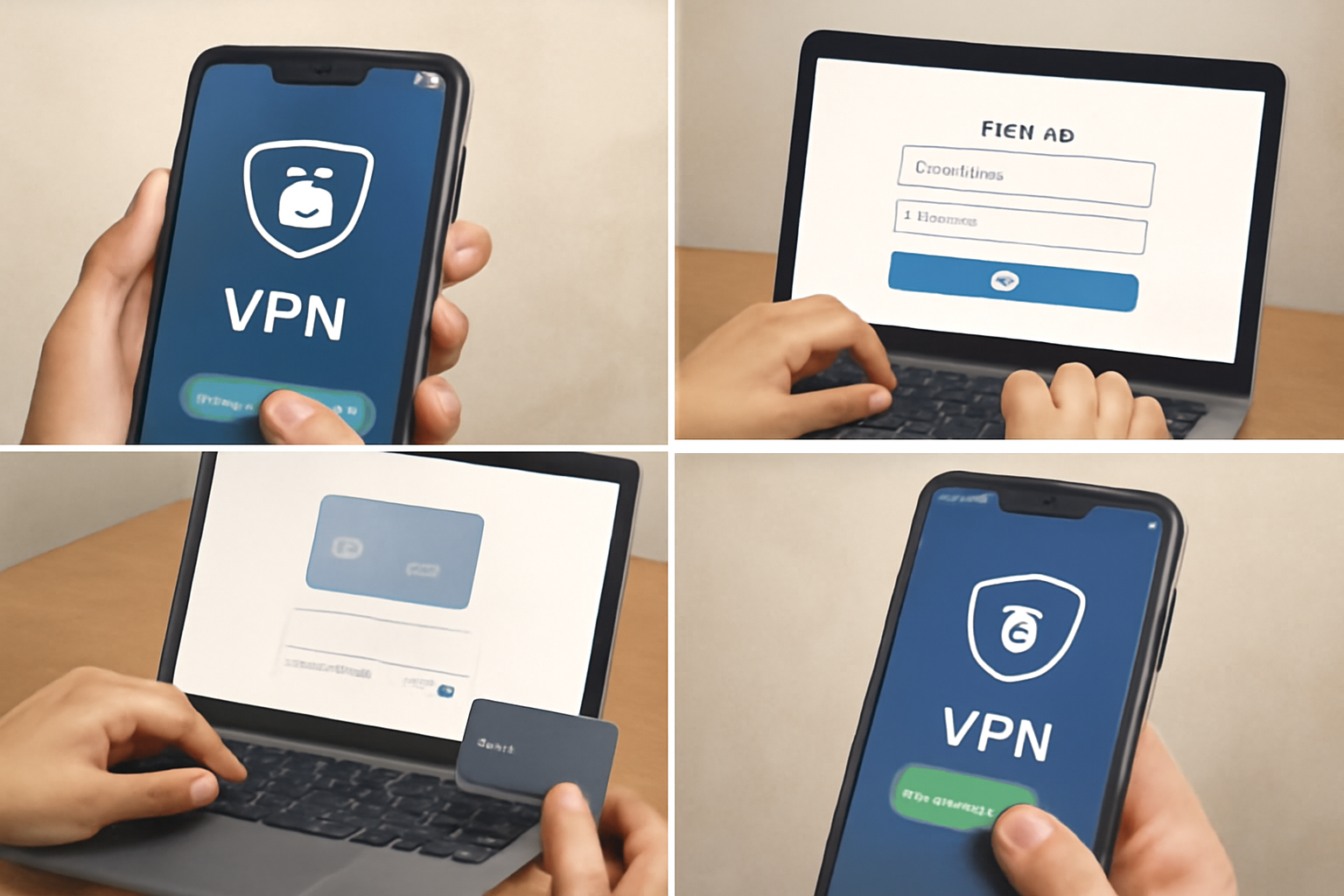 Քայլ առ քայլ ուղեցույց VPN հաշիվ ստեղծելու համար - VPN հաշվի ստեղծման նկարազարդում
