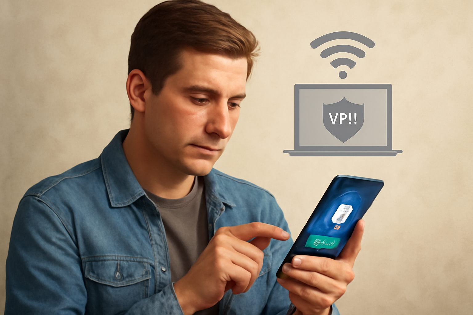 Android-ում VPN-ը արդյունավետ օգտագործելու խորհուրդներ - Ստեղծեք VPN հաշվի նկարազարդում