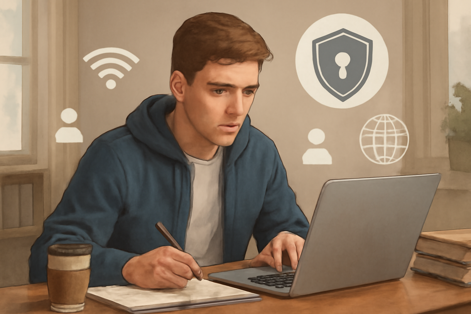 Top redes studente benodig 'n VPN - VPN vir studente illustrasie
