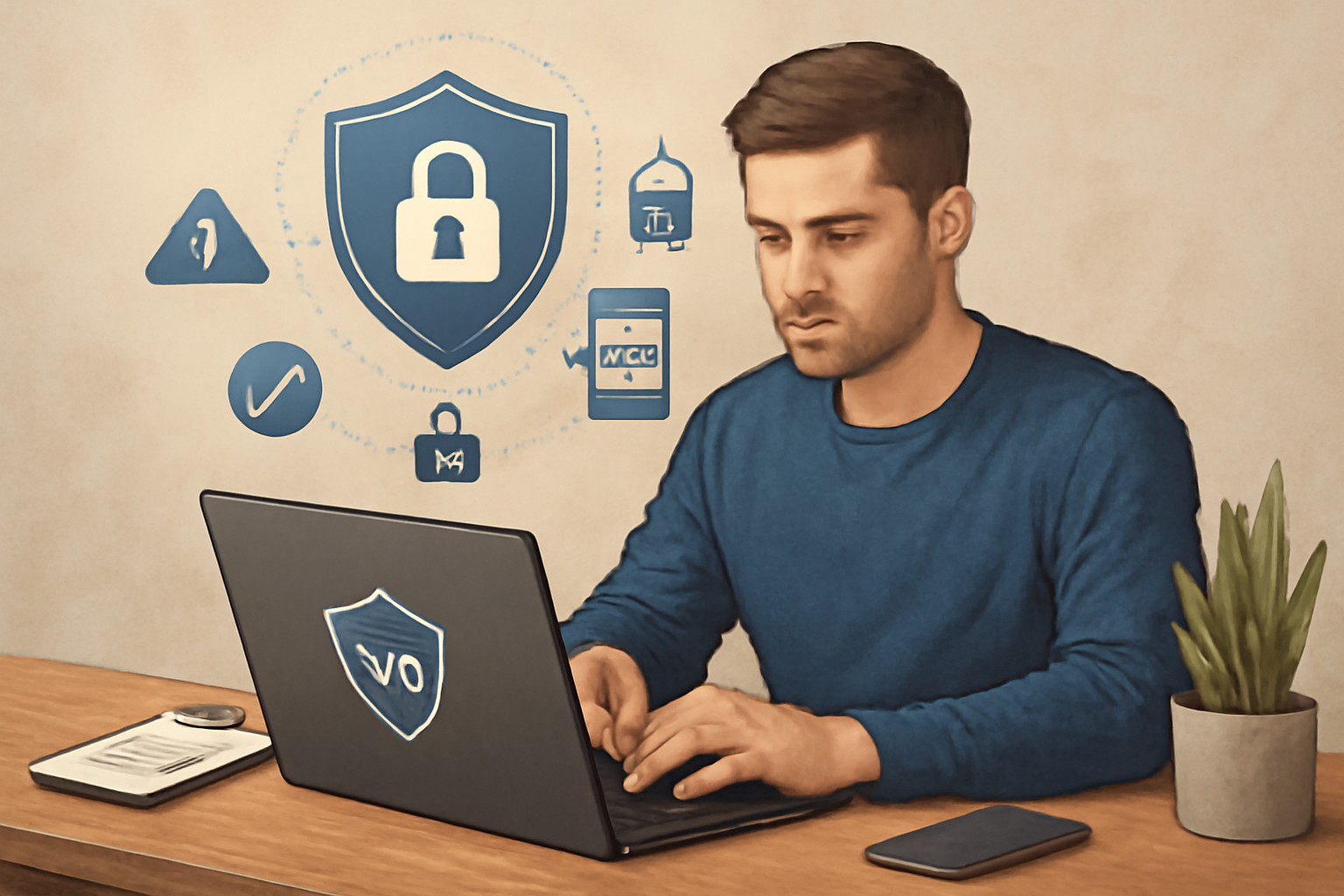 Top tips for maintaining VPN security - VPN account buy illustration