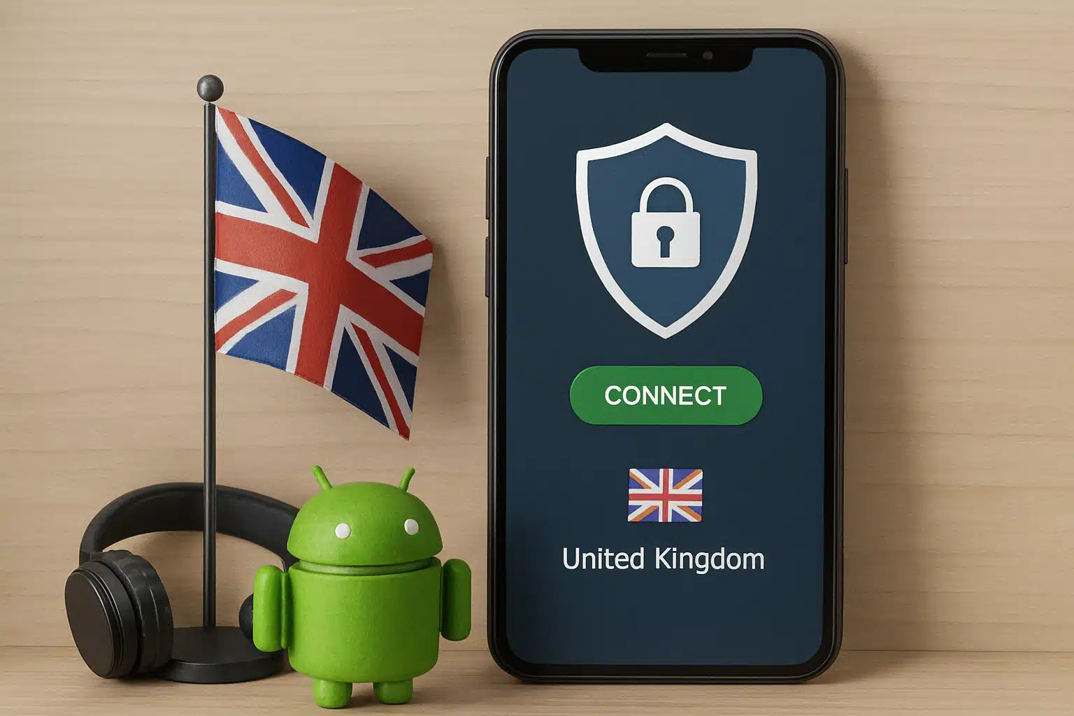 საუკეთესო VPN უფასო საცდელი ვარიანტები გაერთიანებული სამეფოსთვის Android-ზე - VPN უფასო საცდელი გაერთიანებული სამეფოს ილუსტრაცია