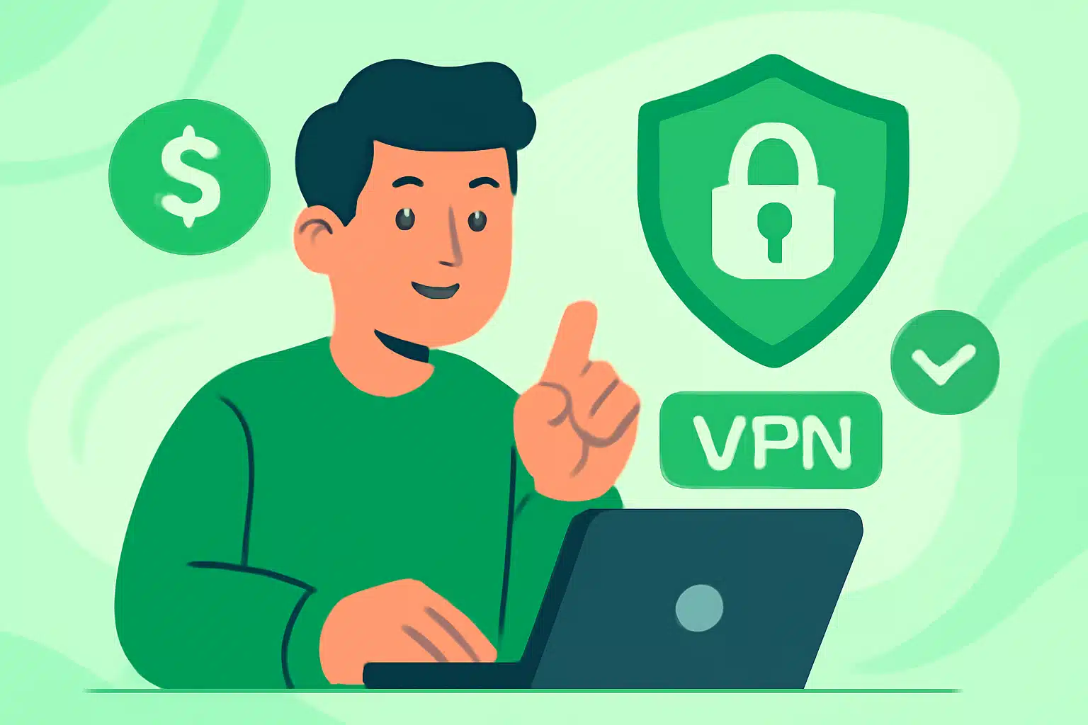 Understanding VPN security for online privacy - VPN security illustration