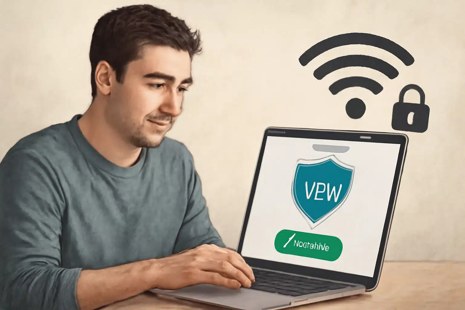 Use a free VPN service - Create VPN account illustration