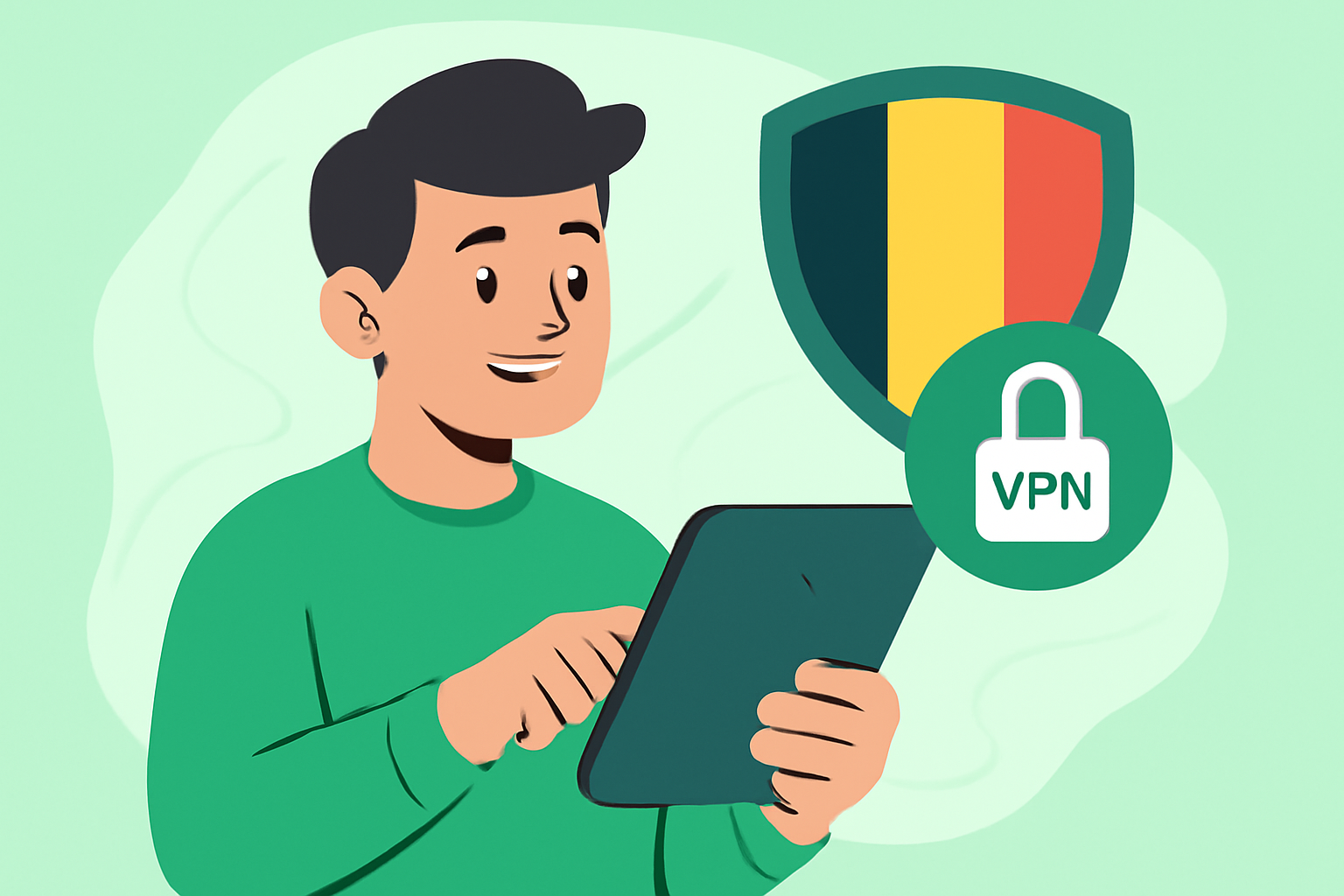 VPN Belgique : principales caractéristiques à rechercher en 2025 - illustration VPN Belgique