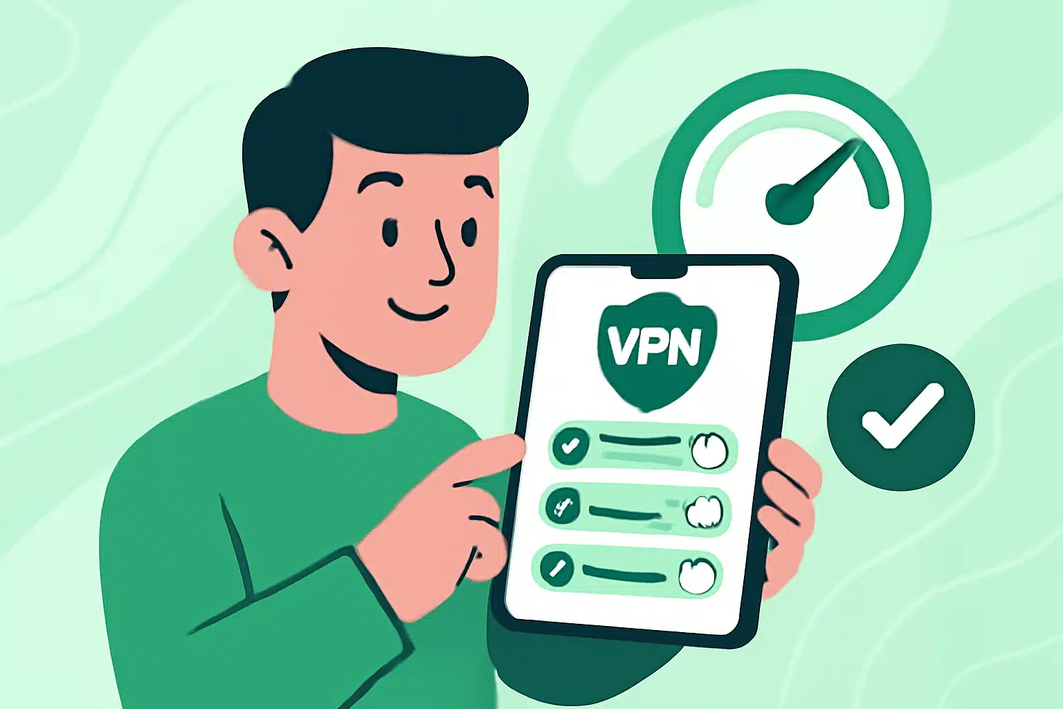 Comparing the VPN best server options for speed - VPN best server illustration