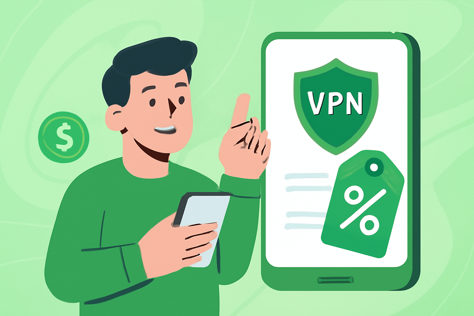 Korleis få tak i det beste VPN-tilbodet for dine behov - illustrasjon av VPN-tilbodet