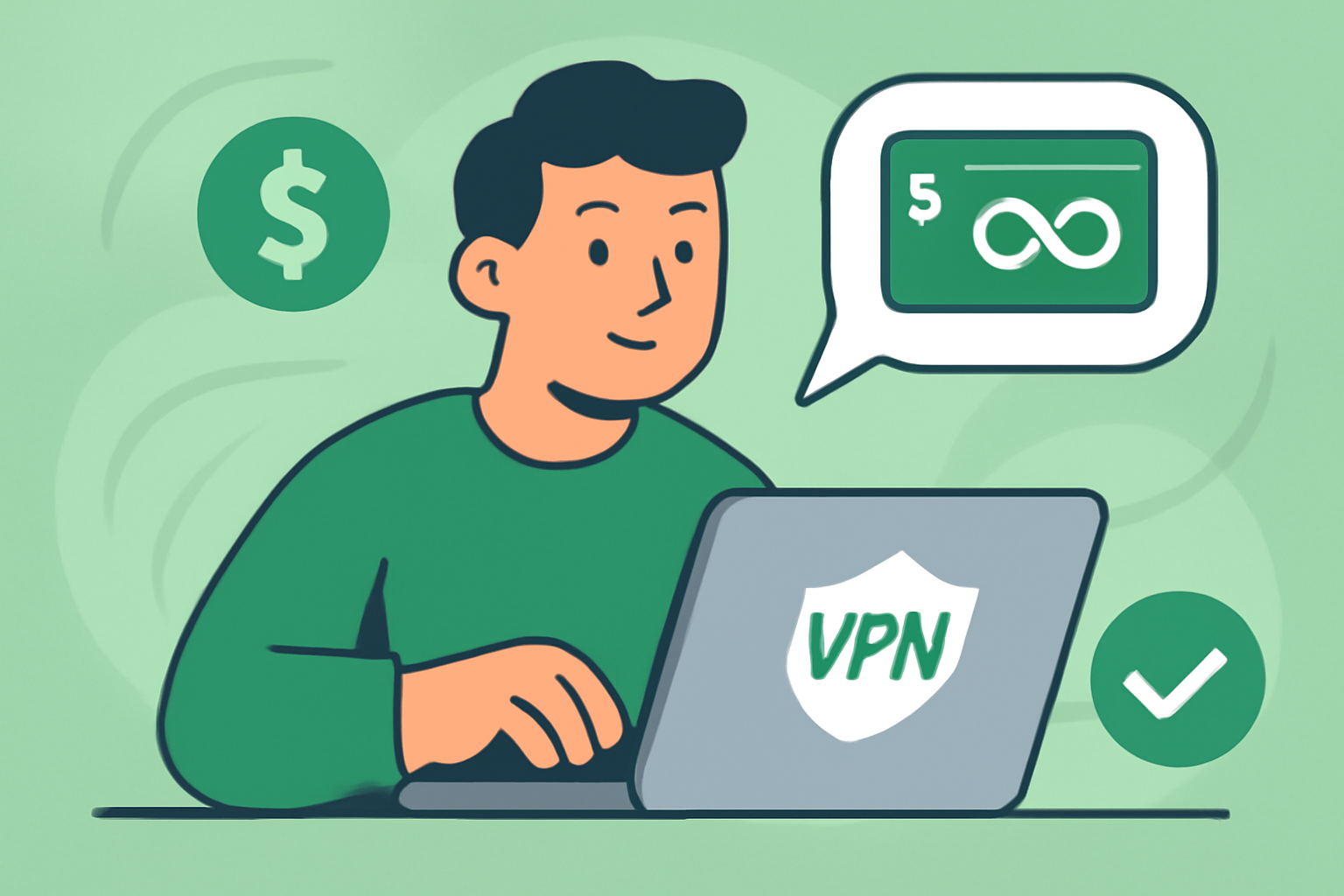 Forstå VPN livstidsplanar: er dei verdt det? - Illustrasjon av VPN livstid
