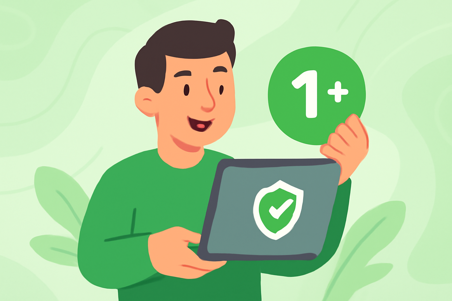VPN 1 månad gratis for trygg surfing - VPN 1 månad gratis illustrasjon