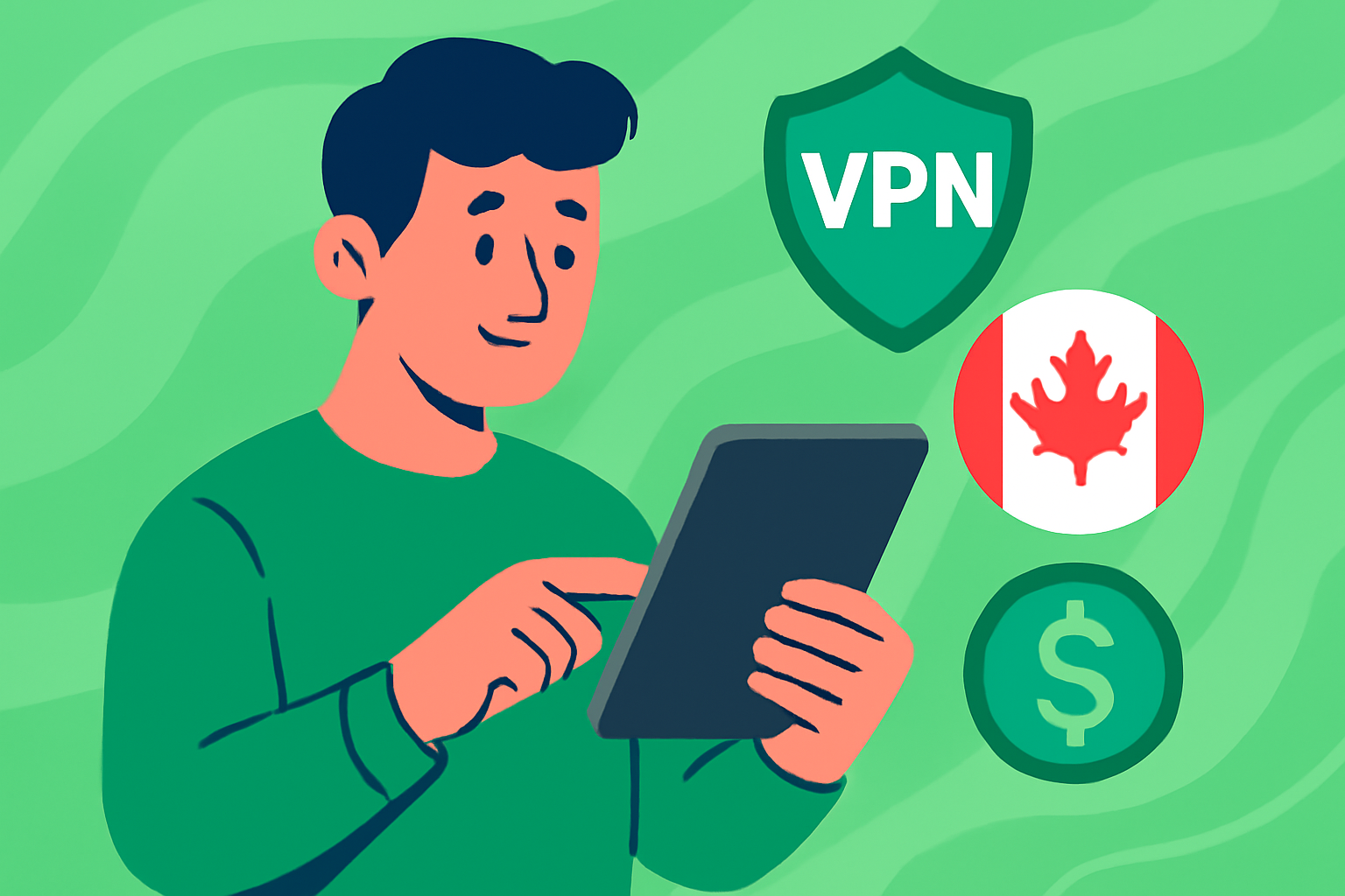 VPN-pris Canada kva å forvente i 2025 - VPN-pris Canada illustrasjon