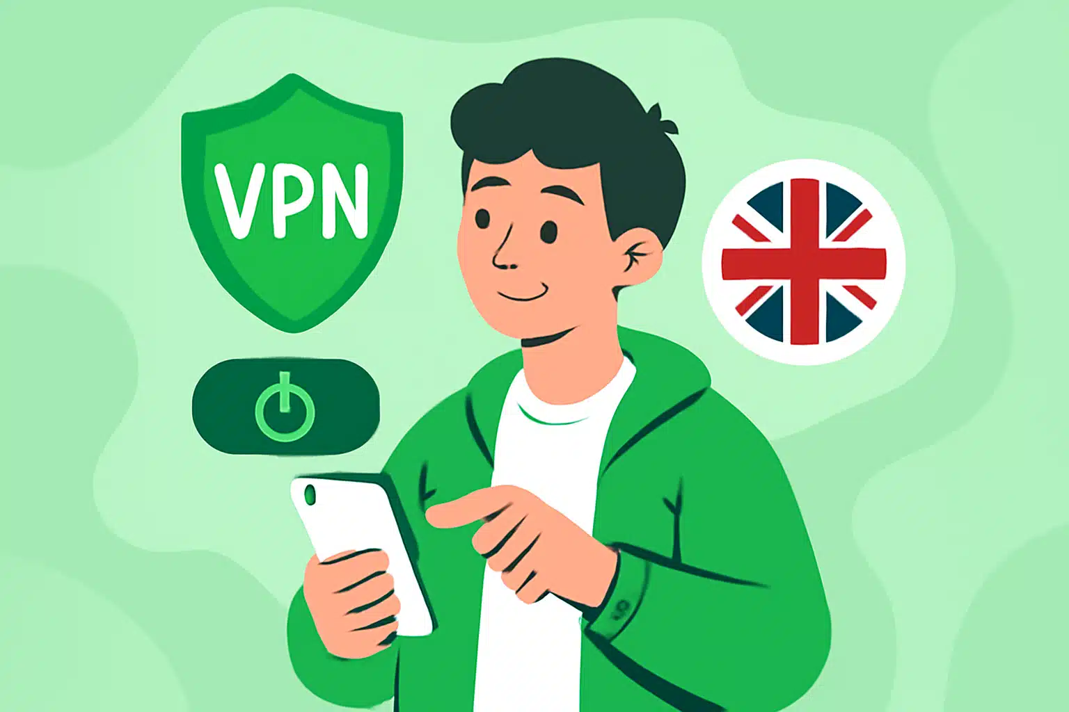 VPN UK gratis prøveperiode: kva du kan forvente og korleis du bruker det - VPN UK gratis prøveperiode illustrasjon