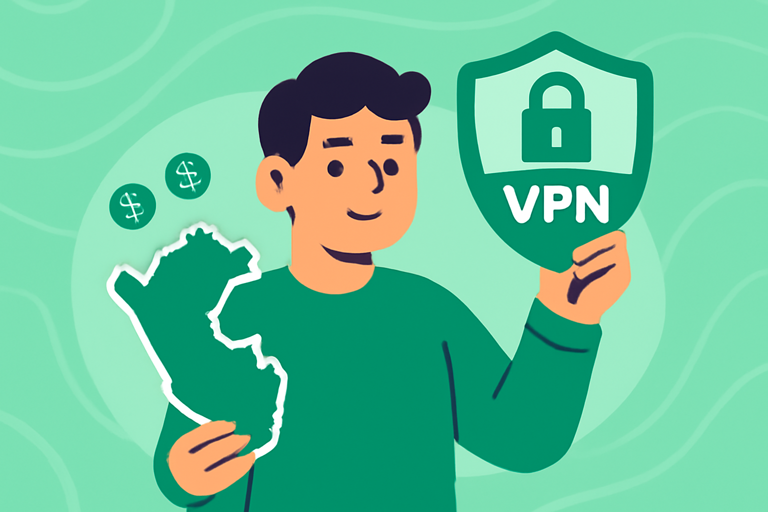 Kvifor ein VPN er essensiell for brukarar i Peru - VPN Peru illustrasjon