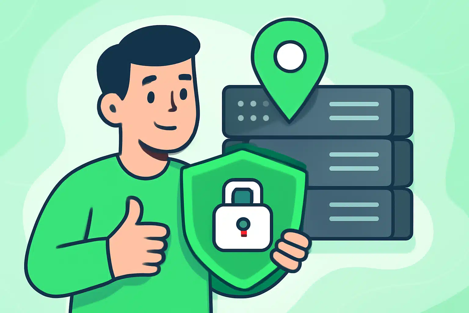 Por que as localizacións dos servidores son importantes para a privacidade - ilustración de VPN Líbano