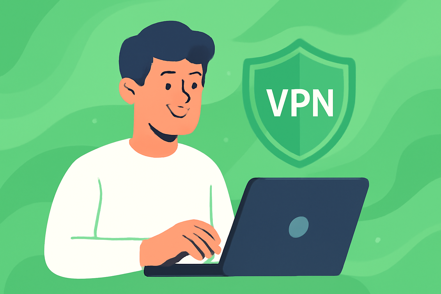 Kvifor du treng ein VPN for trygg nettlesing - VPN 1 månad gratis illustrasjon