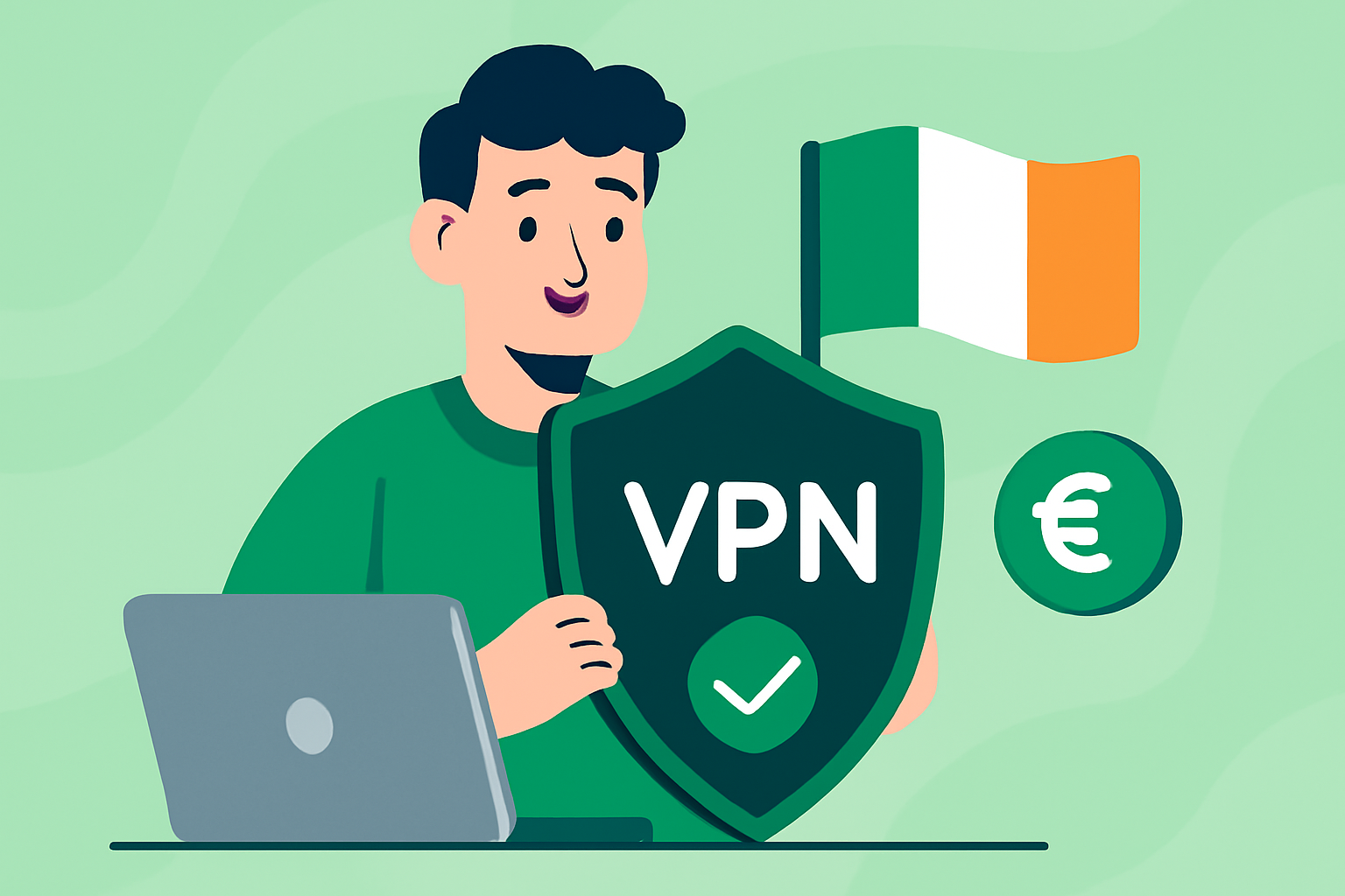 Por qué necesitas un VPN en Irlanda - ilustración de VPN USA