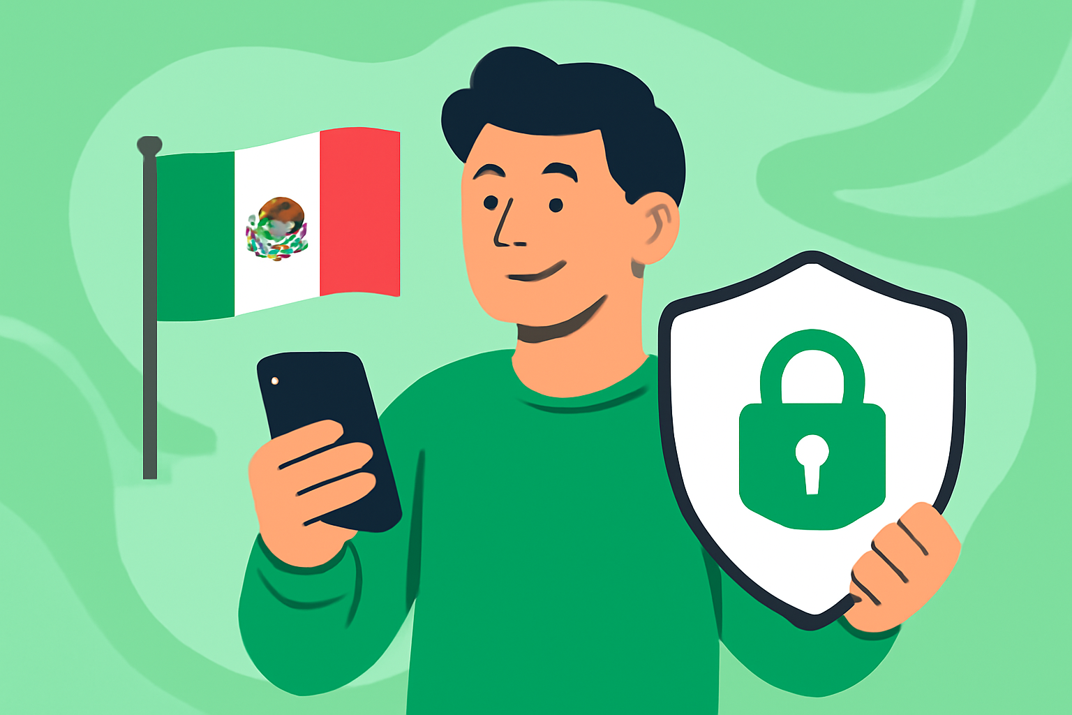 Kvifor du treng ein VPN i Mexico - VPN Mexico illustrasjon