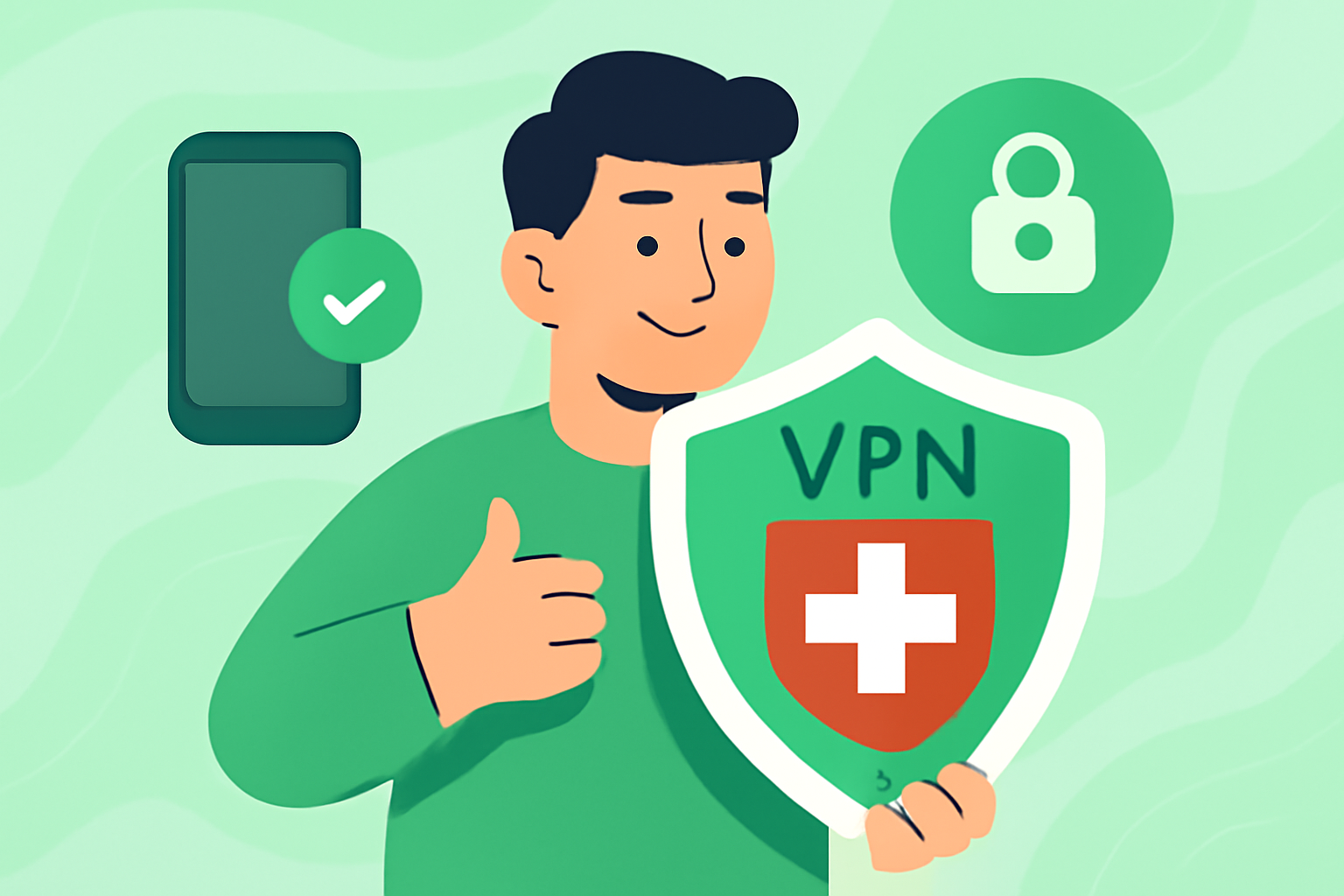 benefits of VPN Switzerland for privacy - VPN Switzerland illustration
