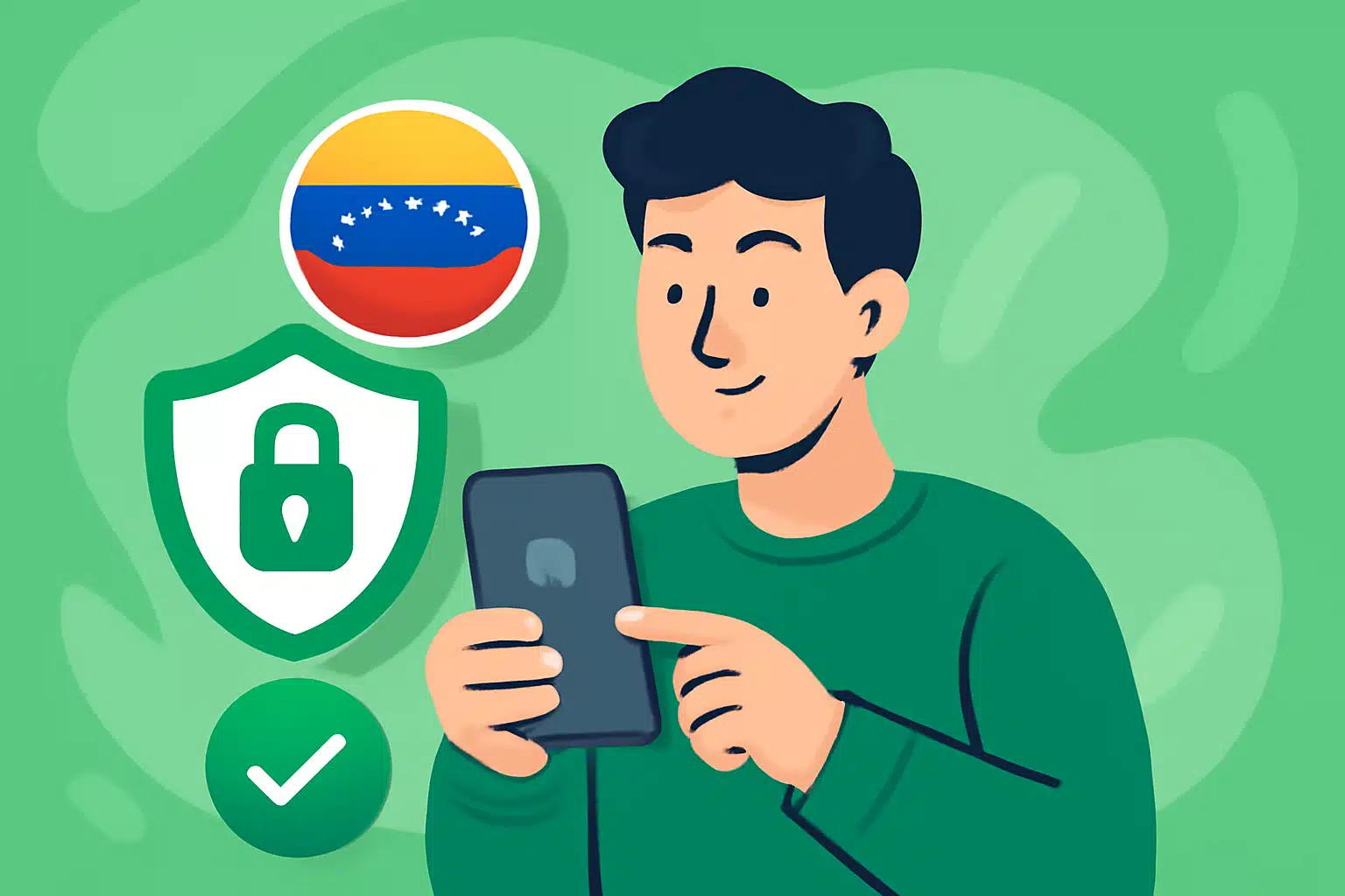 best free VPN options for Android in Venezuela - VPN Venezuela illustration