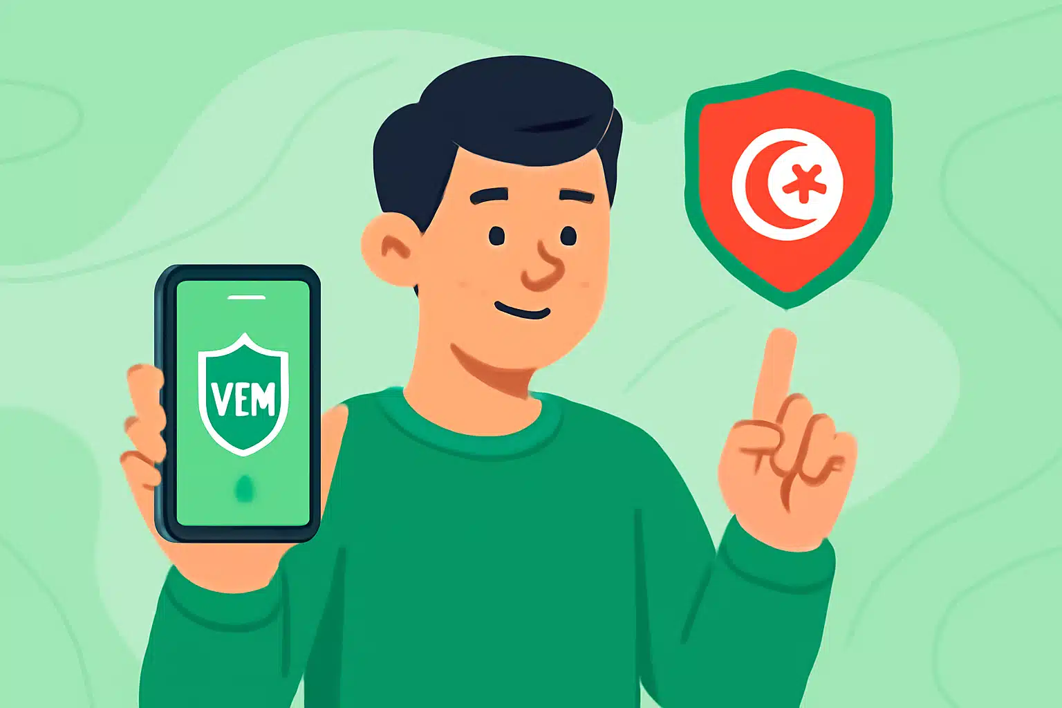 how to set up VPN Tunisia on your Android device - VPN Tunisia illustration