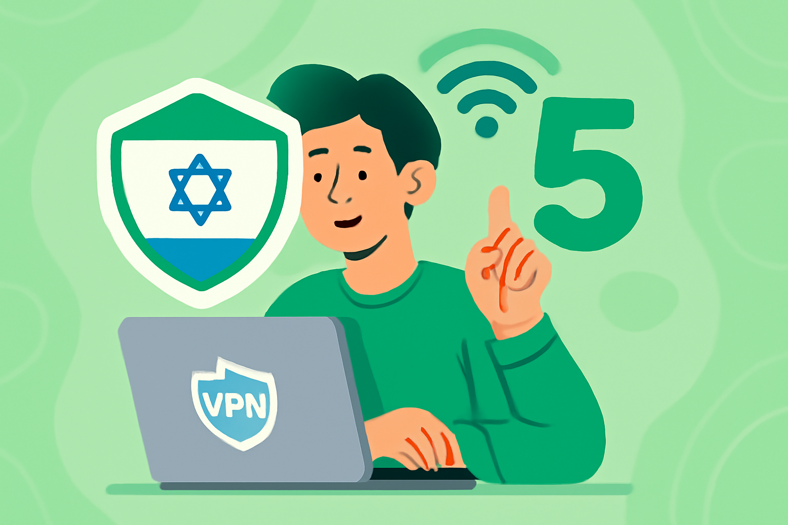 Top 5 VPN Israël pour une navigation sécurisée en 2025 - Illustration VPN Israël