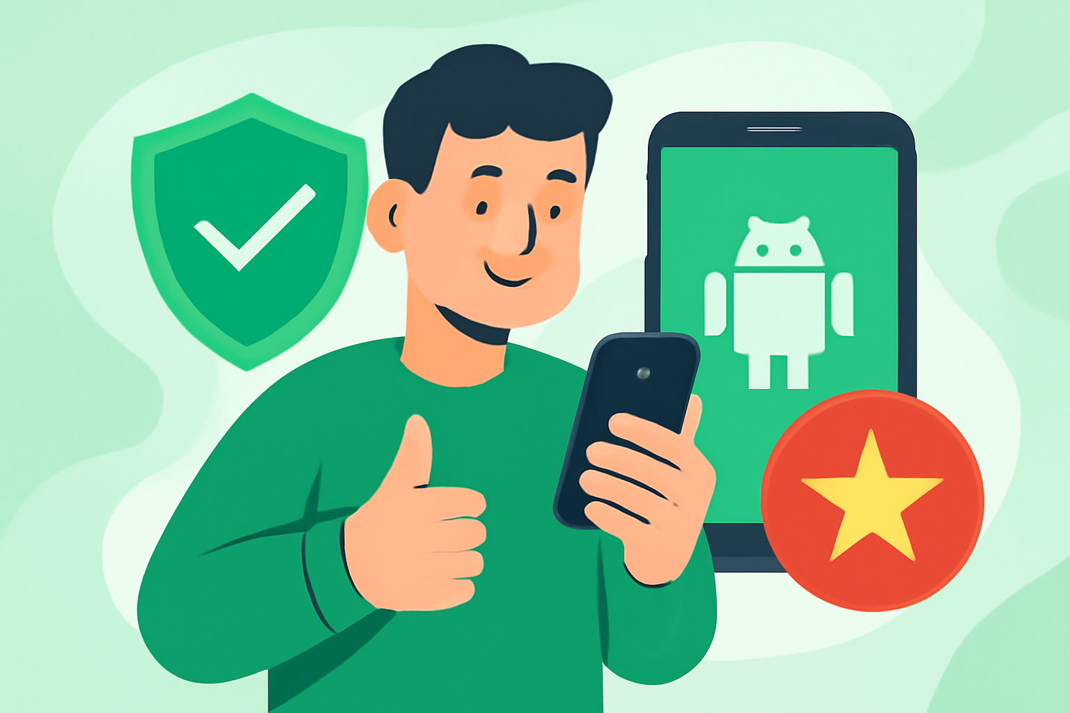 top VPN apps for android in Vietnam - VPN Vietnam illustration