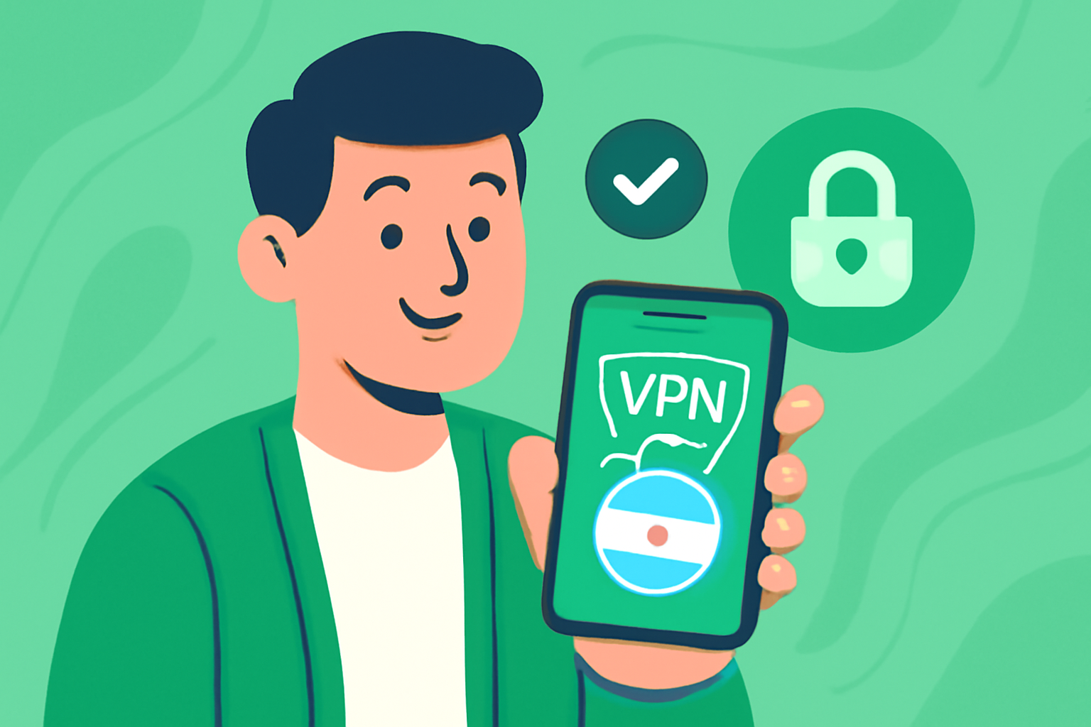 VPN Argentinien: beste Optionen für Streaming und Privatsphäre - VPN Argentinien Illustration