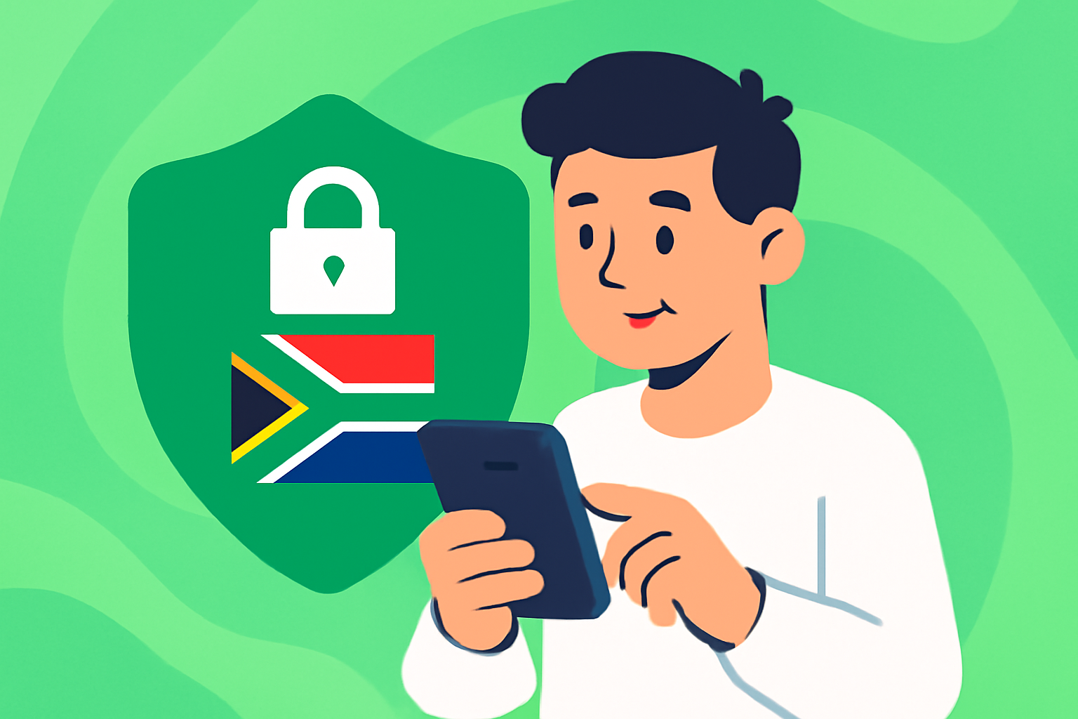 Hoekom gebruik 'n VPN in Suid-Afrika - VPN Suid-Afrika illustrasie