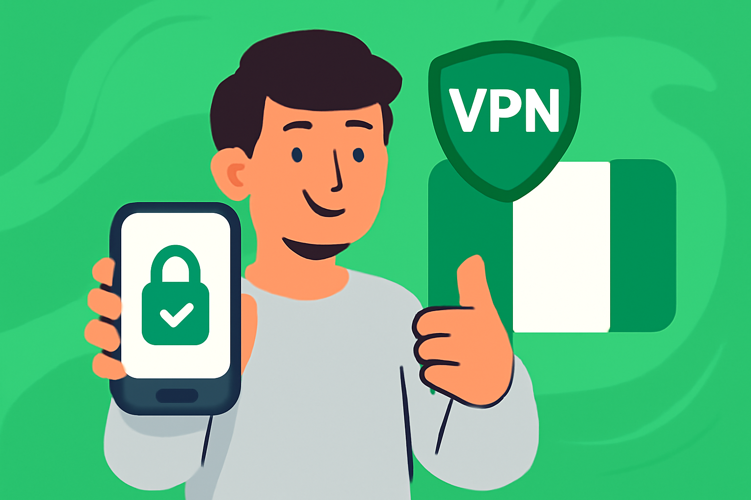 VPN Nigeria meilleures applications pour un accès Internet gratuit - Illustration VPN Nigeria