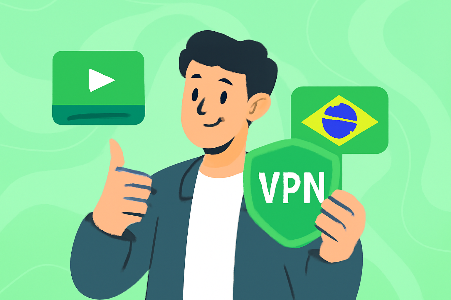 why choose a VPN Brazil for streaming and privacy - VPN Brazil illustration
