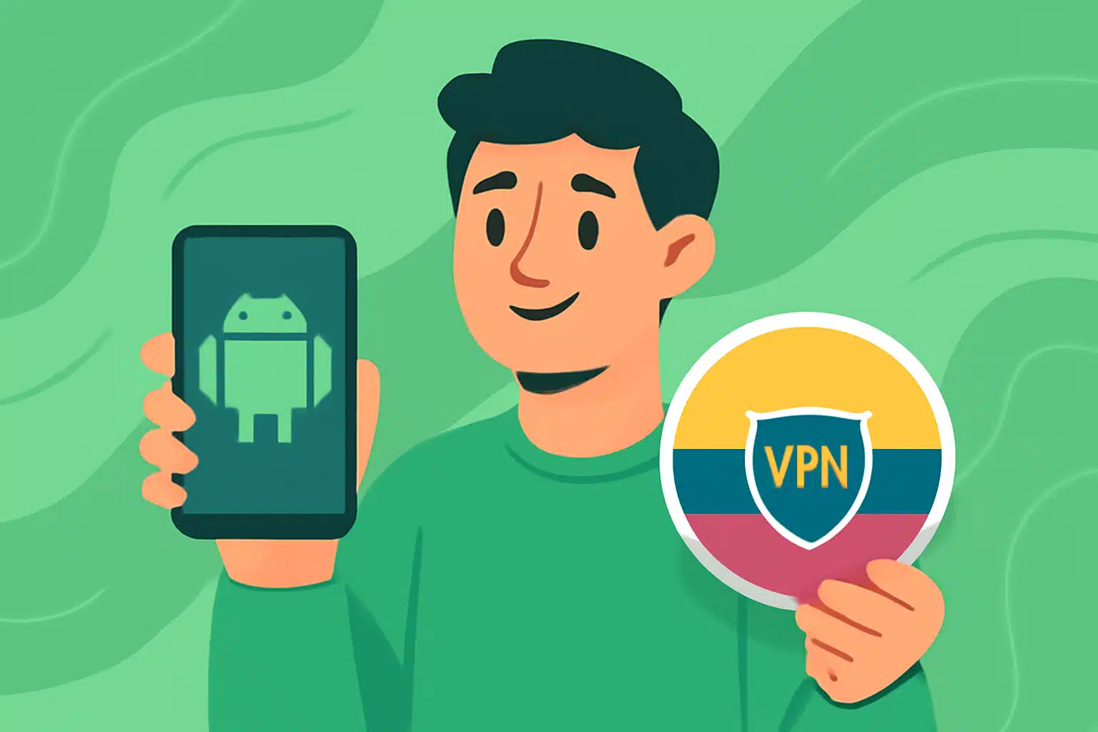why choose VPN Colombia for Android users - VPN Colombia illustration