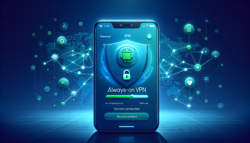 Android settings showing always-on VPN enabled for Free VPN Grass