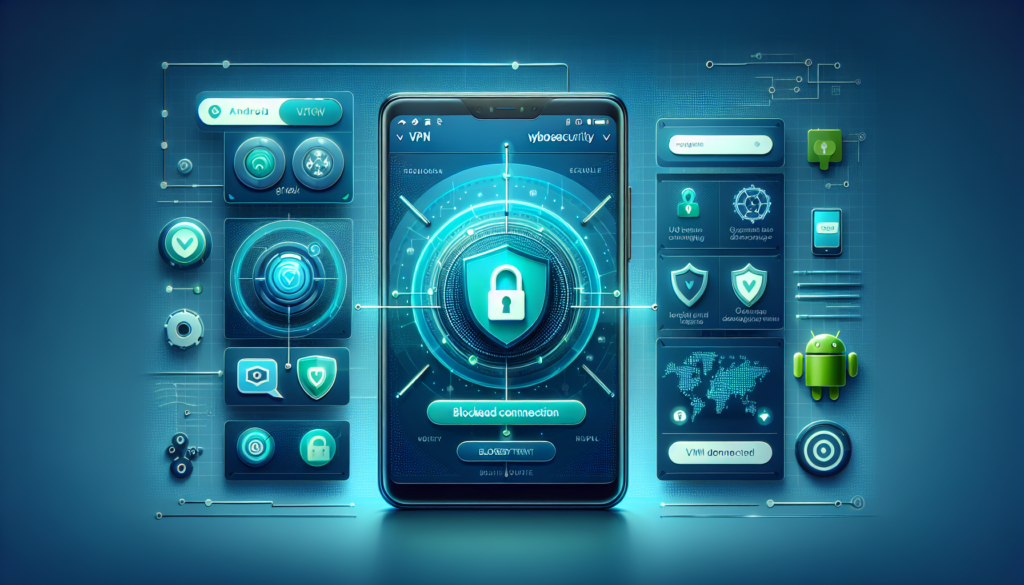 Android phone showing Free VPN Grass app with kill switch toggle enabled, kill switch Android