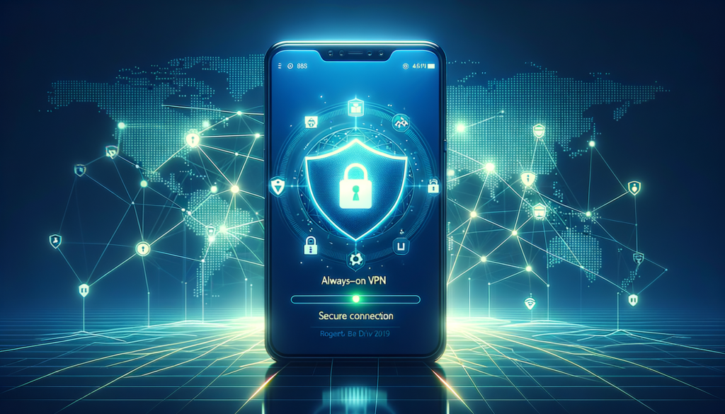 Android phone showing Free VPN Grass auto-connect and Always-on VPN toggle