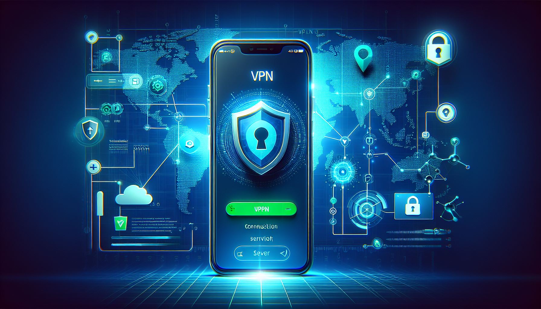 Android phone showing VPN shield and masked IP address - test IP hidden on Android