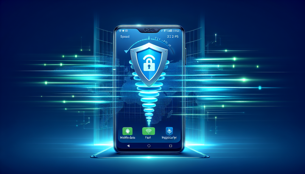 Android mobile data connection with Free VPN Grass showing improved speed