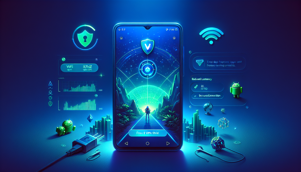 Android gaming with VPN showing reduced latency using Free VPN Grass