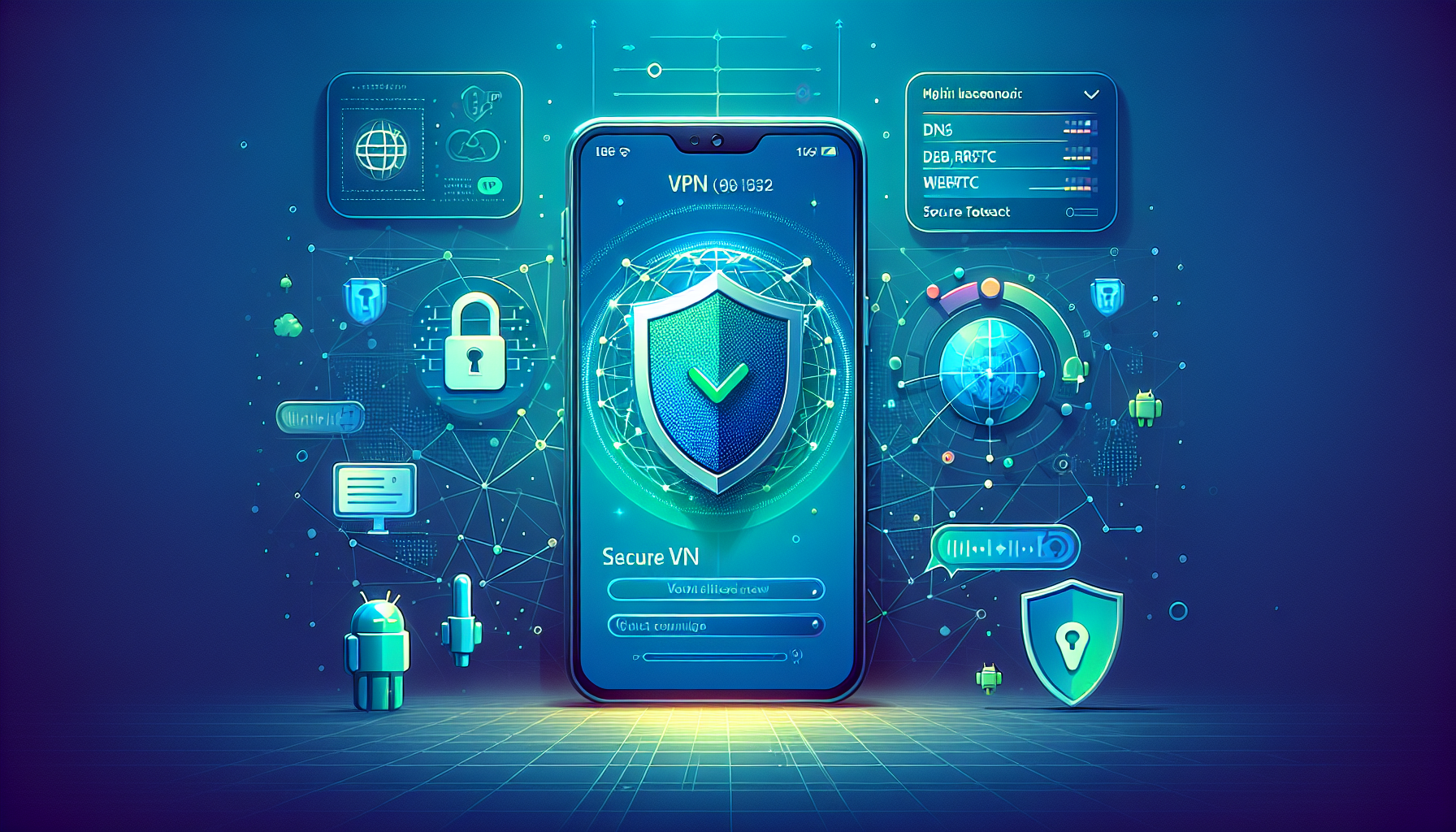 Android phone showing VPN shield and IP change indicating how to verify Free VPN Grass on Android